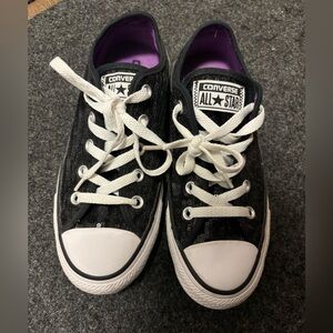 Black Sequins Converse